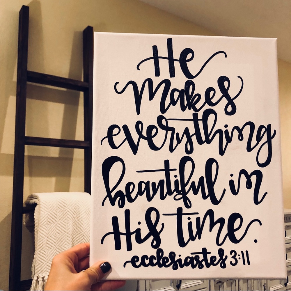 11x14 Bible Verse canvas